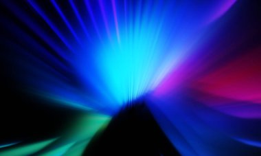 Siyah zemin üzerinde ışık parçacığı izleri. Parlayan parçacıkları ve çizgileri olan ışık patlaması yıldızı. Güzel hareketli soyut ışınlar duvar kağıdı. Renkli Patlama grafiği. Işık ışınlarının patlaması. 