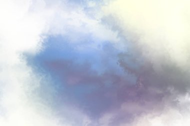 Modern fırça darbeleri. Poster, duvar sanatı, afiş, kart, kitap kapağı veya ambalaj için rahatlatıcı kompozisyonun yumuşak renkli çizimi. Pastel renklerle suluboya. 