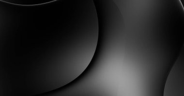 Web sitesi, poster, marka kimliği, broşür, sunum şablonu için lüks koyu bir arka plan. Dalgalı şekilli kaliteli tasarım. Dalgalanmalı soyut arkaplan. Pankart veya kapak tasarımı için dekorasyon.