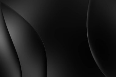 Web sitesi, poster, marka kimliği, broşür, sunum şablonu için lüks koyu bir arka plan. Dalgalı şekilli kaliteli tasarım. Dalgalanmalı soyut arkaplan. Pankart veya kapak tasarımı için dekorasyon.