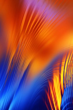 Soyut, enerjik bir arkaplan. Renkli, dalgalı duvar kâğıdı. Grafik konsept çizimi. Yumuşak dalgalı çizgiler. Girdap gibi renkli canlı şekiller..