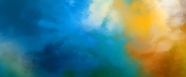 Modern fırça darbeleri. Poster, duvar sanatı, afiş, kart, kitap kapağı veya ambalaj için rahatlatıcı kompozisyonun yumuşak renkli çizimi. Pastel renklerle suluboya. 