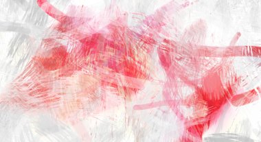 Soyut arkaplanda pürüzlü fırça darbeleri. Fırça boyası. Renkli boya darbeleri. Eşsiz duvar sanatı. Tuvaldeki modern sanat. Renkli çağdaş sanat eserleri.