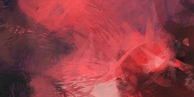 Soyut arkaplanda pürüzlü fırça darbeleri. Fırça boyası. Renkli boya darbeleri. Eşsiz duvar sanatı. Tuvaldeki modern sanat. Renkli çağdaş sanat eserleri.