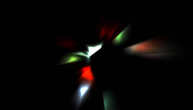 Parlayan ışıkları hareket ettirmenin havalı arka planı. Tasarımınız için canlı renkli bir portal şablonu. Işık ışınları ve hareket halindeki ışıldayan parçacıklar bir solucan deliği şekli oluşturuyor..