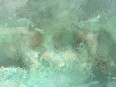 Soyut arkaplanda pürüzlü fırça darbeleri. Fırça boyası. Renkli boya darbeleri. Eşsiz duvar sanatı. Tuvaldeki modern sanat. Renkli çağdaş sanat eserleri.