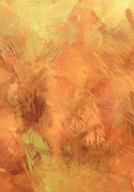 Soyut arkaplanda pürüzlü fırça darbeleri. Fırça boyası. Renkli boya darbeleri. Eşsiz duvar sanatı. Tuvaldeki modern sanat. Renkli çağdaş sanat eserleri.