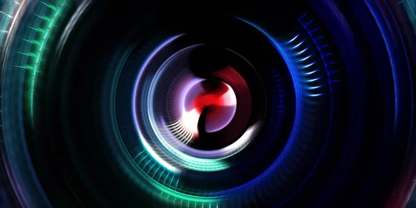 Photography Camera Concept Abstract Background Spinning Rays Light Motion Conceptual — Stock Photo, Image