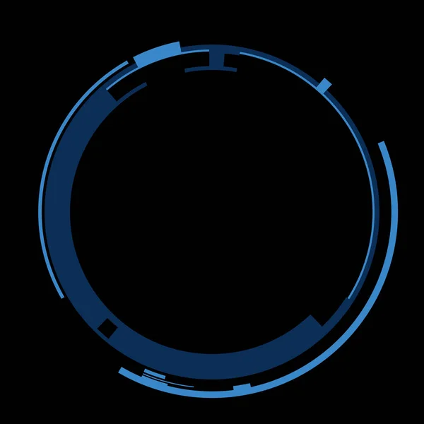 Futurisztikus Kör Alakú Hud Interfész Elem Absztrakt Kör Geometriai Háttér — Stock Fotó