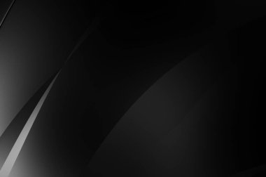 Siyah kıvrımlı yüzey. 3 boyutlu illüstrasyon. Soyut fütüristik geçmiş. Minimalist geometrik kapak tasarımı. Çarpık siyah çizgiler. Lüks dokuma duvar kağıdı. Zarif arkaplan.