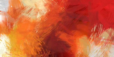 Soyut arkaplanda pürüzlü fırça darbeleri. Fırça boyası. Renkli boya darbeleri. Eşsiz duvar sanatı. Tuvaldeki modern sanat. Renkli çağdaş sanat eserleri.