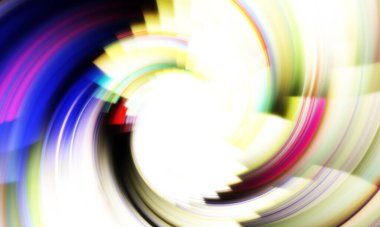 Dönen Işık gösterisi arka planı. Canlı renklerle donatılmış ruhani enerji girdabı. Renkli canlı hareket çizimi. Tanıtım geçmişi. Kutlama grafiği.