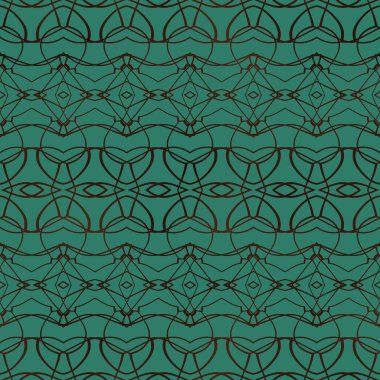 Dekoratif geometrik motif. Lüks minimalist süs malzemesi. İnce örgülü kusursuz desen. Web, kartvizit, davetiye, poster, tekstil baskısı için zarif duvar kağıdı.