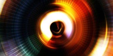 Parlayan neon ışıkları. Parlak sunum tasarım şablonu. Fotoğraf makinesi konsepti. Soyut arkaplan. Dönen ışık ışınları. Hareketli kavramsal duvar kağıdı. Grafik dijital illüstrasyon. 