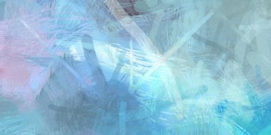 Soyut arkaplanda pürüzlü fırça darbeleri. Fırça boyası. Renkli boya darbeleri. Eşsiz duvar sanatı. Tuvaldeki modern sanat. Renkli çağdaş sanat eserleri.