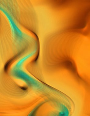 Hareketli girdapların soyut çizimi. Titreşimli renkli kıvrımların dönen akışı. Kıvrımlı ve kıvrımlı arka plan ve çizgiler. Garip duvar kâğıdı tasarımı. Dalgalanma arkaplanı.