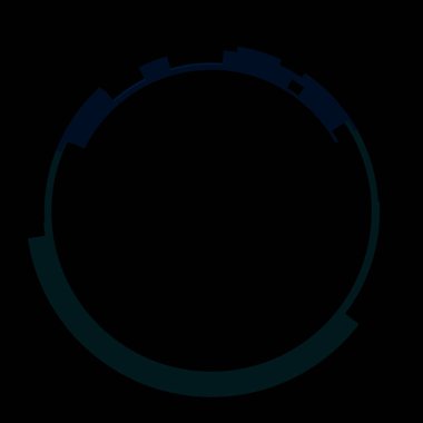 Fütürist dairesel gövde arayüzü elementi. Soyut çember geometrik arkaplan. Dijital teknolojinin grafiksel çizimi.