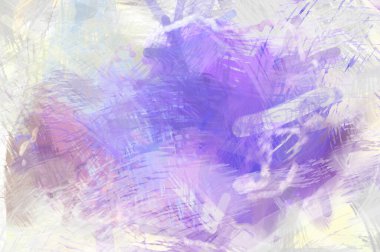 Soyut arkaplanda pürüzlü fırça darbeleri. Fırça boyası. Renkli boya darbeleri. Eşsiz duvar sanatı. Tuvaldeki modern sanat. Renkli çağdaş sanat eserleri.