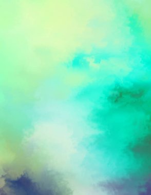 Modern fırça darbeleri. Poster, duvar sanatı, afiş, kart, kitap kapağı veya ambalaj için rahatlatıcı kompozisyonun yumuşak renkli çizimi. Pastel renklerle suluboya. 