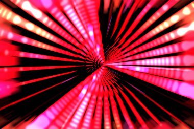 Siyah arkaplanda dönen ışık gösterisi. Lüks çizgiler. Parlak kıvrımlı duvar kağıdı. Uzay tüneli. Dönen ışık çemberi ya da maytap izi. Parlak konsept çizimi.