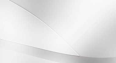 3 boyutlu illüstrasyon. Beyaz kıvrımlı yüzey. Lüks dokuma duvar kağıdı. Zarif bir zemin. Soyut fütüristik geçmiş. Minimalist geometrik kapak tasarımı. Çarpık beyaz çizgiler.