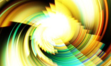 Dönen Işık gösterisi arka planı. Canlı renklerle donatılmış ruhani enerji girdabı. Renkli canlı hareket çizimi. Tanıtım geçmişi. Kutlama grafiği.