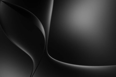 Web sitesi, poster, marka kimliği, broşür, sunum şablonu için lüks koyu bir arka plan. Dalgalı şekilli kaliteli tasarım. Dalgalanmalı soyut arkaplan. Pankart veya kapak tasarımı için dekorasyon.