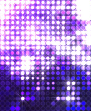 Parlak desenli duvar kağıdı. Sahne ışıkları olan renkli ışıkların ihtişamlı arkaplanı. Parlayan ışıklar siyah arka planda parti izleri. Sahne veya stadyum ışıklarının dijital illüstrasyonu. 