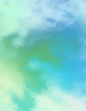 Modern fırça darbeleri. Poster, duvar sanatı, afiş, kart, kitap kapağı veya ambalaj için rahatlatıcı kompozisyonun yumuşak renkli çizimi. Pastel renklerle suluboya. 