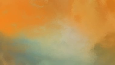 Modern fırça darbeleri. Poster, duvar sanatı, afiş, kart, kitap kapağı veya ambalaj için rahatlatıcı kompozisyonun yumuşak renkli çizimi. Pastel renklerle suluboya. 