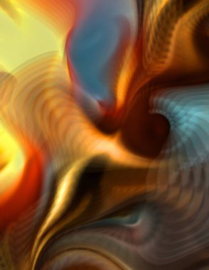 Hareketli girdapların soyut çizimi. Titreşimli renkli kıvrımların dönen akışı. Kıvrımlı ve kıvrımlı arka plan ve çizgiler. Garip duvar kâğıdı tasarımı. Dalgalanma arkaplanı.