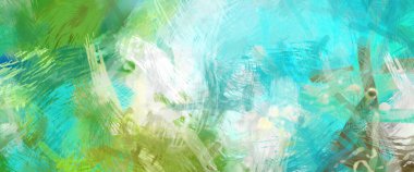 Soyut arkaplanda pürüzlü fırça darbeleri. Fırça boyası. Renkli boya darbeleri. Eşsiz duvar sanatı. Tuvaldeki modern sanat. Renkli çağdaş sanat eserleri.