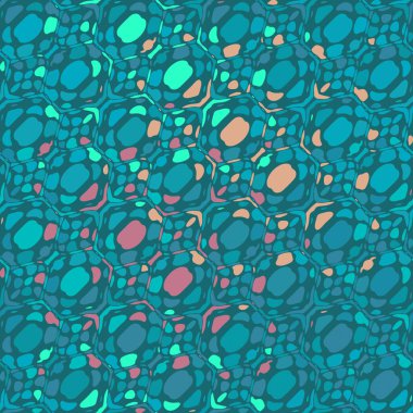 Yaratıcı karalama sanatı farklı şekil ve dokulara sahip kusursuz desen. Kolaj. Sanatsal arka plan. Soyut duvar kağıdı. Dekoratif hippi fayansları.