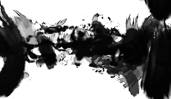 Творческая Иллюстрация Чернил Маркеров Живопись Белом Фоне Ручной Рисунок Абстрактных — стоковое фото