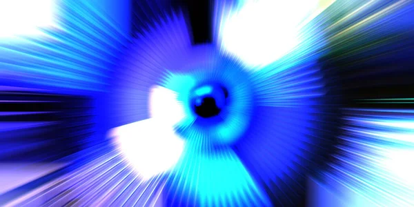 Motion Conceptual Wallpaper Graphic Digital Illustration Glowing Neon Rotating Lights — Stock Photo, Image