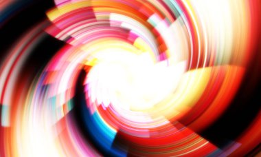 Dönen Işık gösterisi arka planı. Canlı renklerle donatılmış ruhani enerji girdabı. Renkli canlı hareket çizimi. Tanıtım geçmişi. Kutlama grafiği.