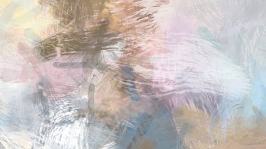 Soyut arkaplanda pürüzlü fırça darbeleri. Fırça boyası. Renkli boya darbeleri. Eşsiz duvar sanatı. Tuvaldeki modern sanat. Renkli çağdaş sanat eserleri.