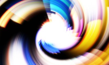 Dönen Işık gösterisi arka planı. Canlı renklerle donatılmış ruhani enerji girdabı. Renkli canlı hareket çizimi. Tanıtım geçmişi. Kutlama grafiği.