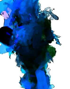 Mürekkep ve fosforlu kalemler yaratıcı çizimler. Beyaz arka planda boyama. El çizimi soyut renk dokuları. Poster, kart, davetiye, pankart, broşür, broşür için tasarım. Boyalı fırça darbeleri