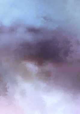 Modern fırça darbeleri. Poster, duvar sanatı, afiş, kart, kitap kapağı veya ambalaj için rahatlatıcı kompozisyonun yumuşak renkli çizimi. Pastel renklerle suluboya. 