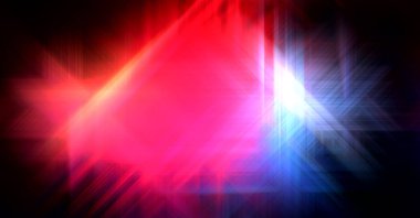 Parlak prizma arayüzü elementi. Soyut alevli geometrik arkaplan. Dijital teknolojinin grafiksel çizimi.