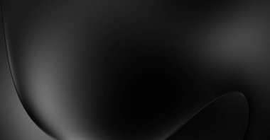 Web sitesi, poster, marka kimliği, broşür, sunum şablonu için lüks koyu bir arka plan. Dalgalı şekilli kaliteli tasarım. Dalgalanmalı soyut arkaplan. Pankart veya kapak tasarımı için dekorasyon.