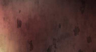 Gotik bir duvarda sıkıntılı ve kirli desenler var. Lekeli renkli hasarlı şablon. Tasarımınız için doku ve elementler. Pis duvar kâğıdı. Grunge arkaplanı.