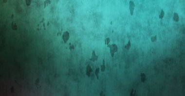 Gotik bir duvarda sıkıntılı ve kirli desenler var. Lekeli renkli hasarlı şablon. Tasarımınız için doku ve elementler. Pis duvar kâğıdı. Grunge arkaplanı.