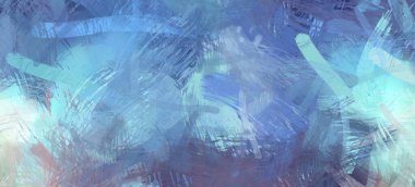 Soyut arkaplanda pürüzlü fırça darbeleri. Fırça boyası. Renkli boya darbeleri. Eşsiz duvar sanatı. Tuvaldeki modern sanat. Renkli çağdaş sanat eserleri.