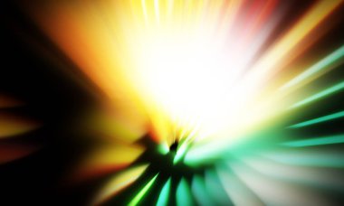 Siyah zemin üzerinde ışık parçacığı izleri. Parlayan parçacıkları ve çizgileri olan ışık patlaması yıldızı. Güzel hareketli soyut ışınlar duvar kağıdı. Renkli Patlama grafiği. Işık ışınlarının patlaması. 