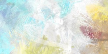 Soyut arkaplanda pürüzlü fırça darbeleri. Fırça boyası. Renkli boya darbeleri. Eşsiz duvar sanatı. Tuvaldeki modern sanat. Renkli çağdaş sanat eserleri.