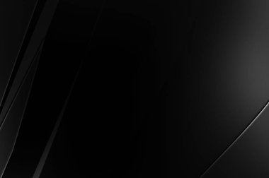 Siyah kıvrımlı yüzey. 3 boyutlu illüstrasyon. Soyut fütüristik geçmiş. Minimalist geometrik kapak tasarımı. Çarpık siyah çizgiler. Lüks dokuma duvar kağıdı. Zarif arkaplan.