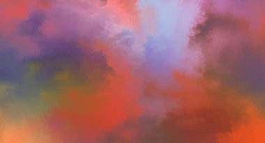 Modern fırça darbeleri. Poster, duvar sanatı, afiş, kart, kitap kapağı veya ambalaj için rahatlatıcı kompozisyonun yumuşak renkli çizimi. Pastel renklerle suluboya. 