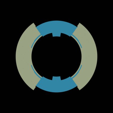 Fütürist dairesel gövde arayüzü elementi. Soyut çember geometrik arkaplan. Dijital teknolojinin grafiksel çizimi.